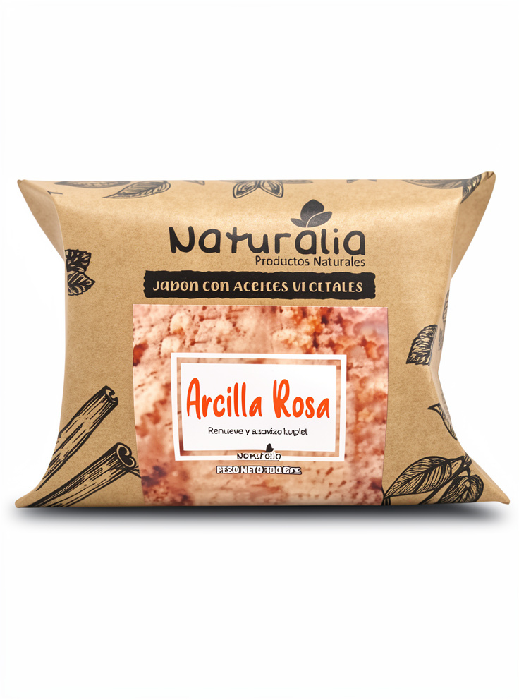 Jabón de Arcilla Rosa - 100 gr.