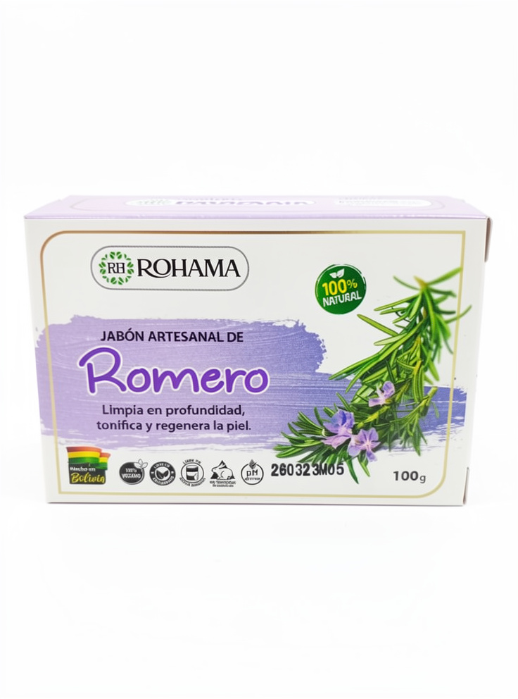 Jabón Artesanal de Romero- Rohama