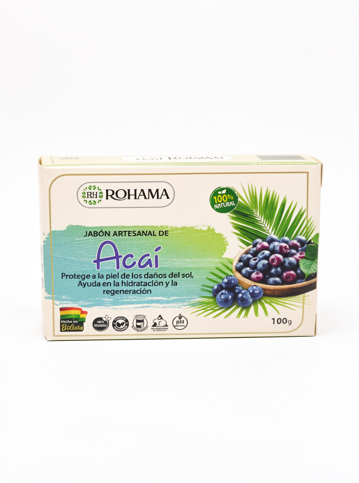 Jabón artesanal - Acai - Rohama