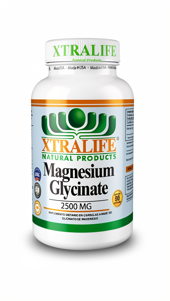Glicinato de Magnesio - 90 cap. de 2500 mg.