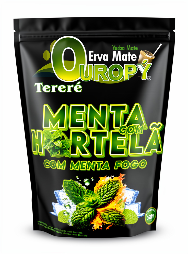 Erva Mate Ouropy - MENTA CON HORTELA 500 gr.