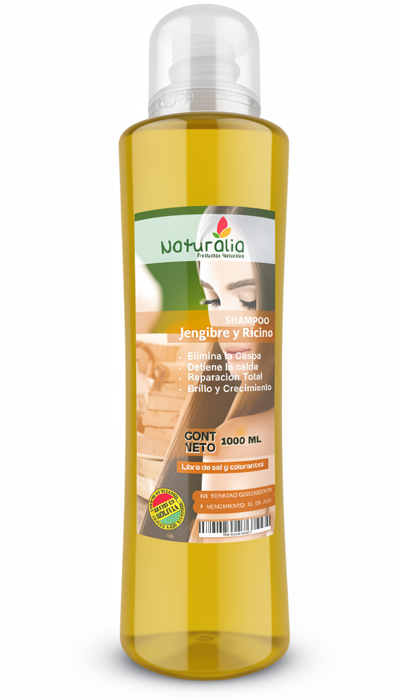 Shampoo - Jengibre y Ricino 1000 ml.