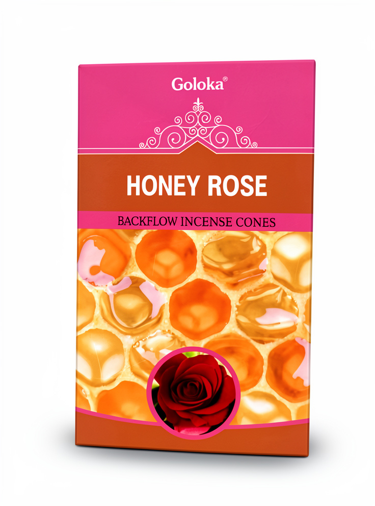 Incienso cono (Goloka) - Honey Rose