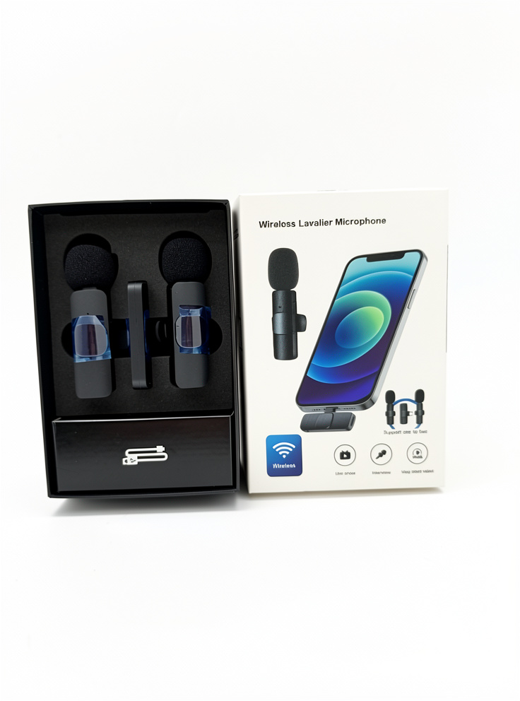 MICROFONO INHALAMBRICO PARA TELEFONO IPHONE Y SMARTPHONE