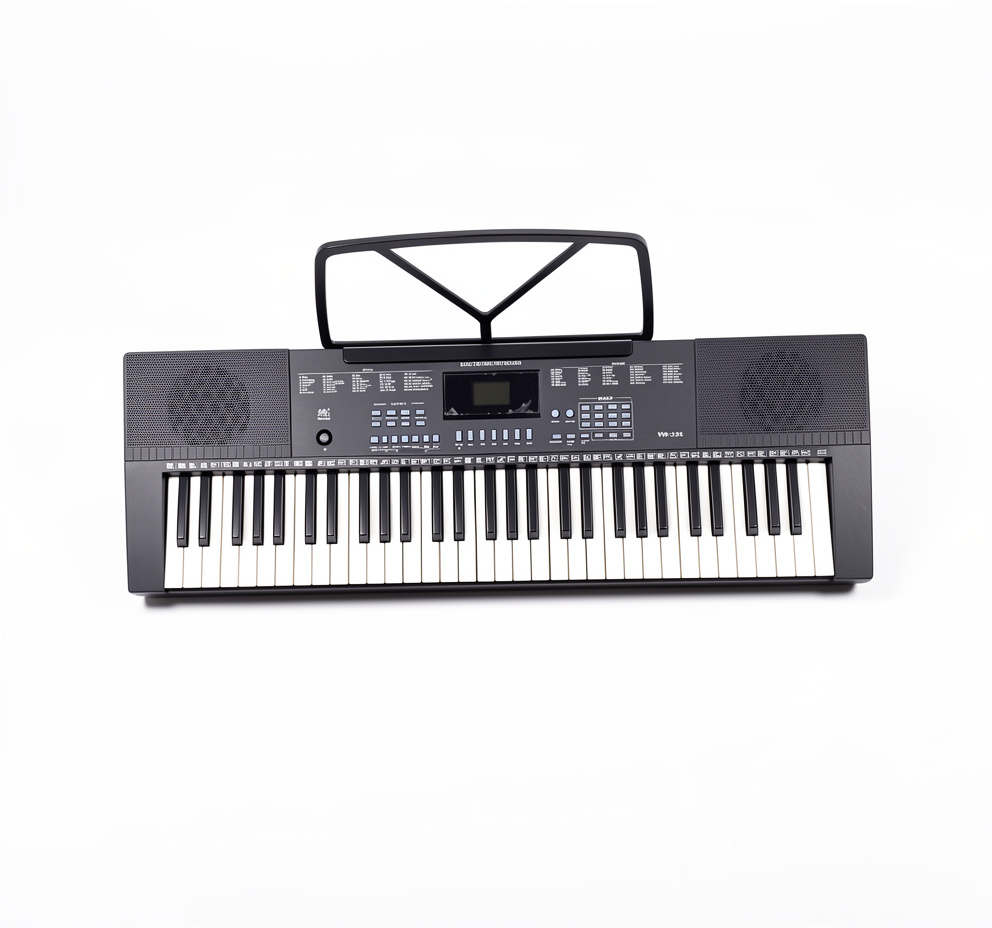 TECLADO ELECTRONICO YM -226 CON SENSIBILIDAD 61 TECLAS,350 TONOS Y PANTALLA LED