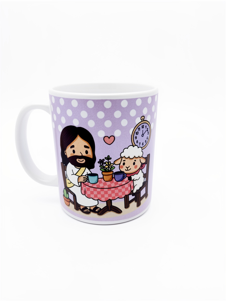 taza blanca de cerámica