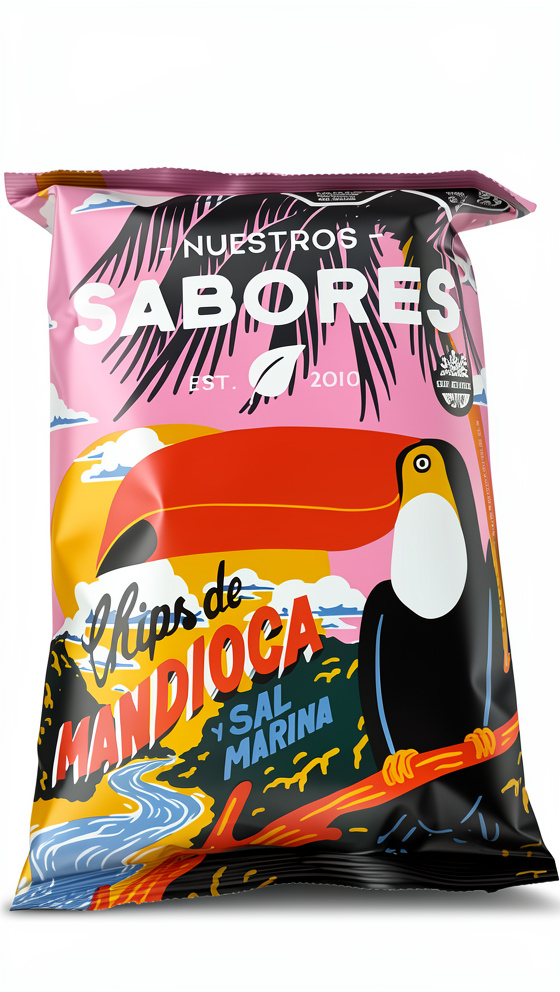 Chips de Mandioca y Sal Marina Nuestros Sabores