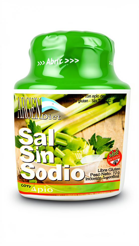 sal sin sodio apio