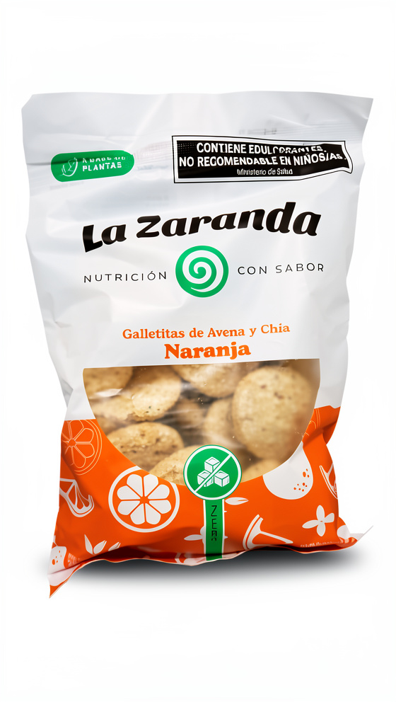 Galletitas de Avena Chia Y Naranja La Zaranda