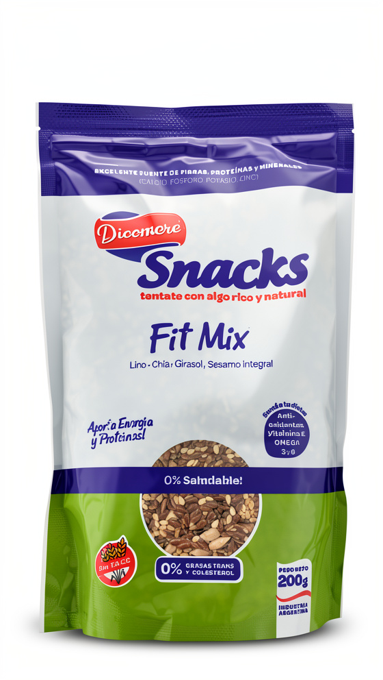 Fit Mix Snacks Lino, Chia, Girasol, Sesamo Integral