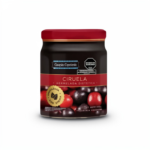Mermelada Dietetica con Stevia de Ciruela Cuarto Creciente