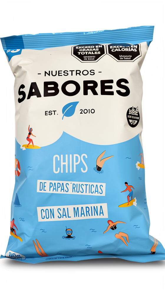Chips Papas Rusticas con Sal Marina Nuestros Sabores