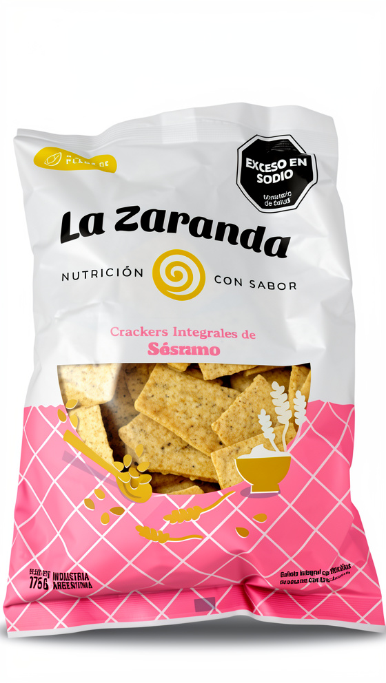 Crackers Integrales de Sesamo la Zaranda