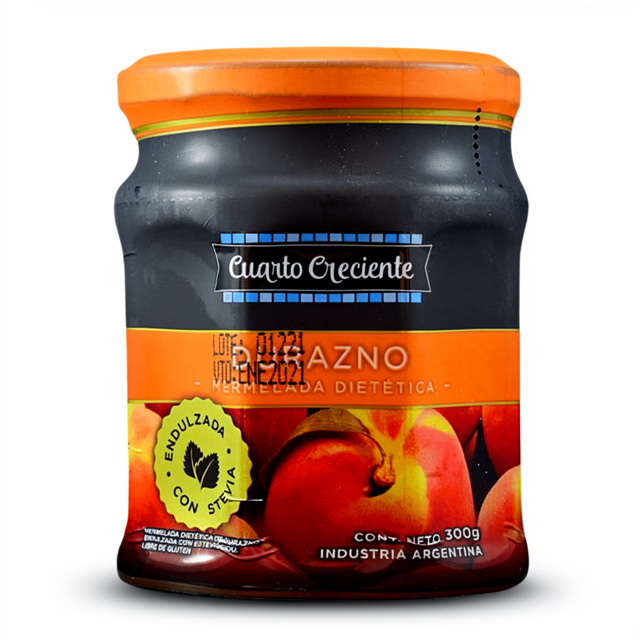 Mermelada Dietetica con Stevia de Durazno Creciente 280g
