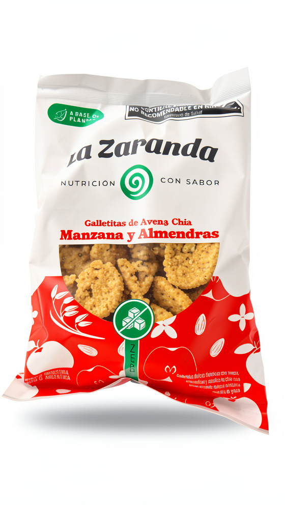 Galletitas de Avena Chia Manzana y Almendras La Zaranda