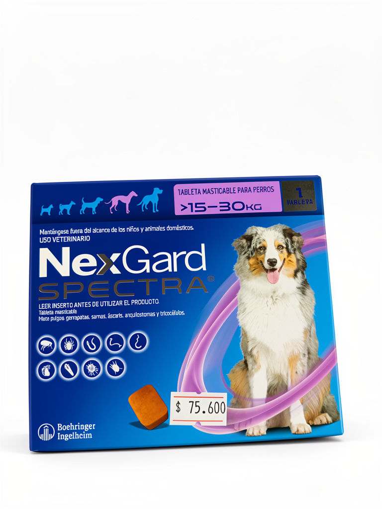 NexGard Spectra tabletas perro 15-30 kg