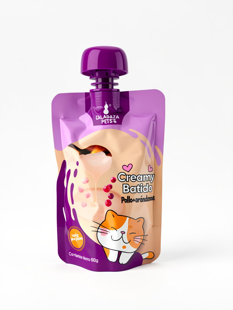 Calabaza Pets Creamy Batido Pollo arandanos