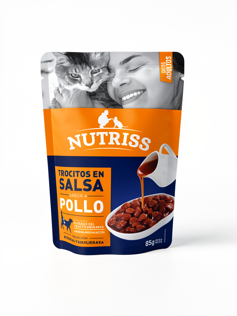 Nutriss gato adulto trocitos en salsa pollo 85g