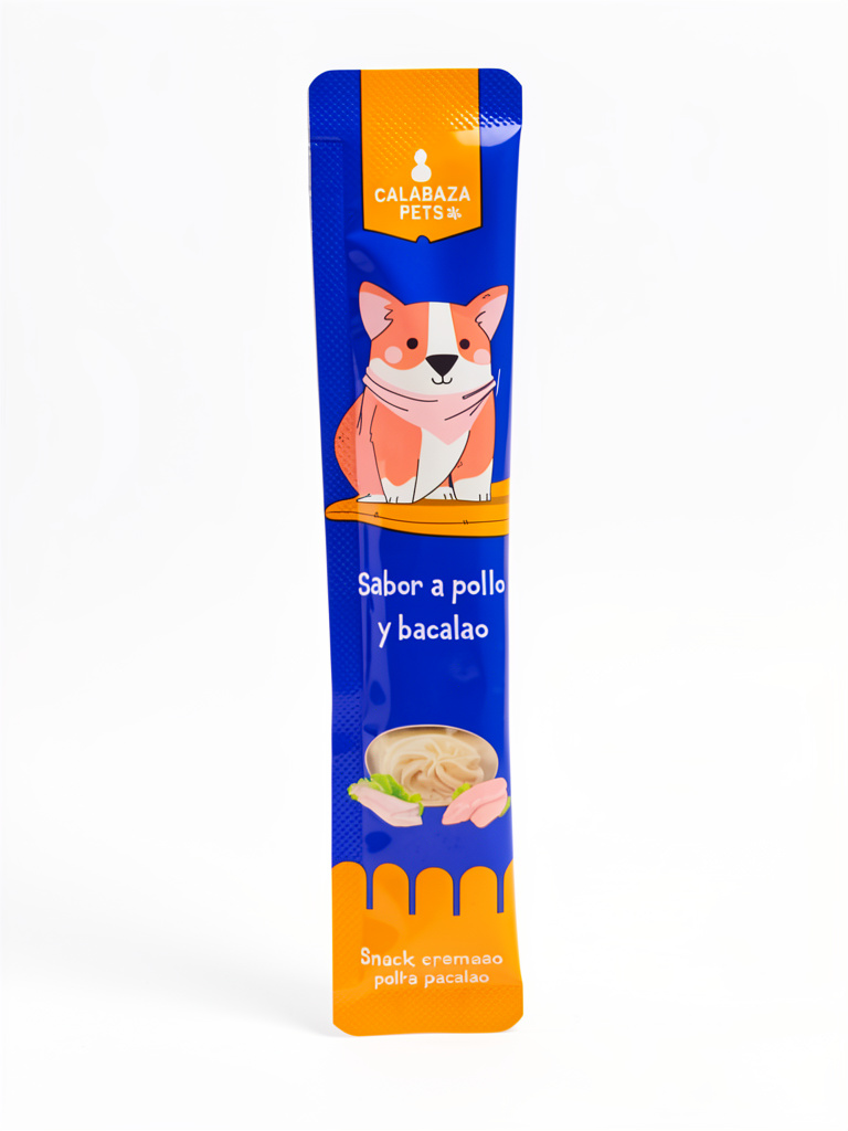 Calabaza Pets Snack pollo y bacalao