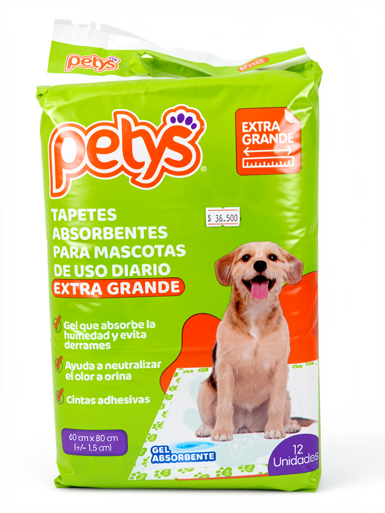 Petys tapetes absorbentes extra grande paquete