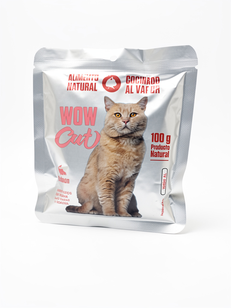 Wow Cat alimento natural Salmon 100 g
