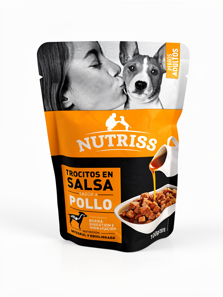 Nutriss trocitos en salsa pollo