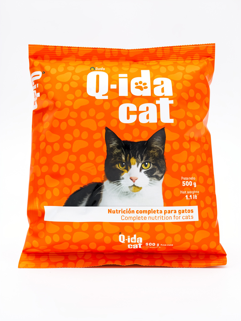 Q-ida Cat naranja 500g