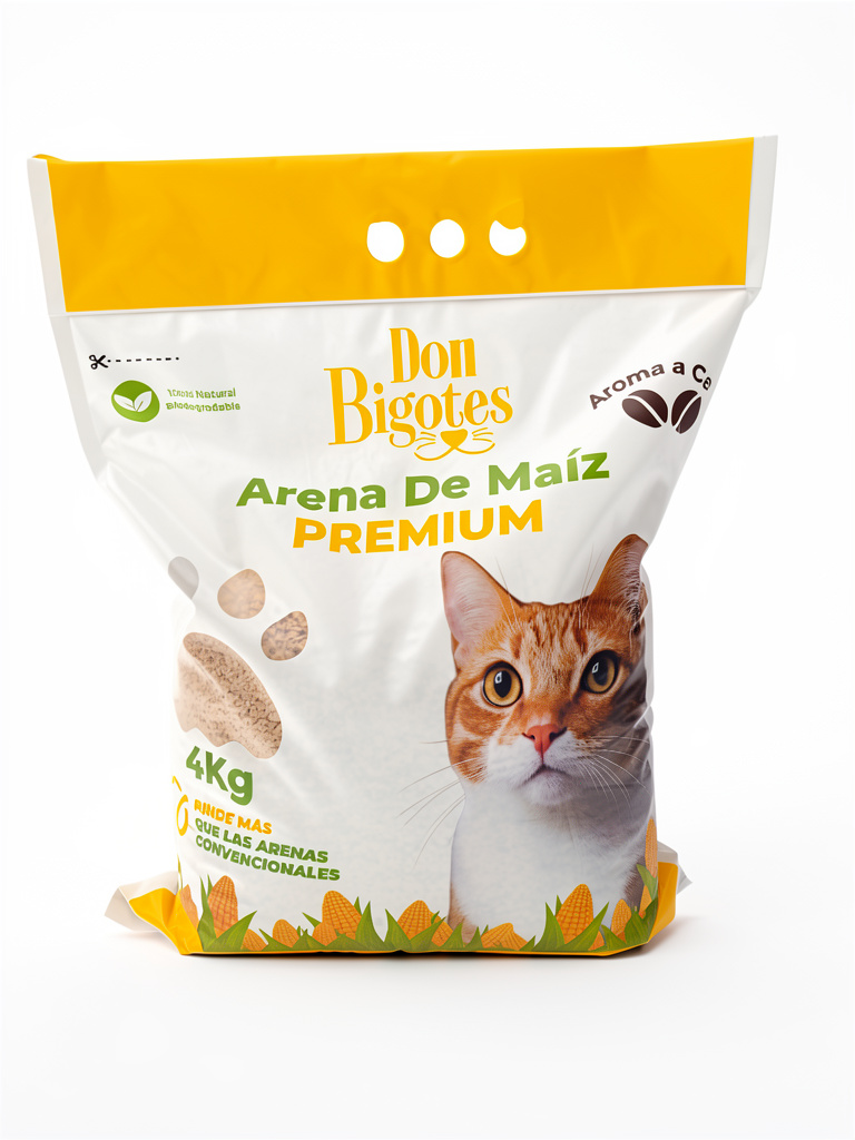 Don Bigotes Arena de Maíz Premium 4kg