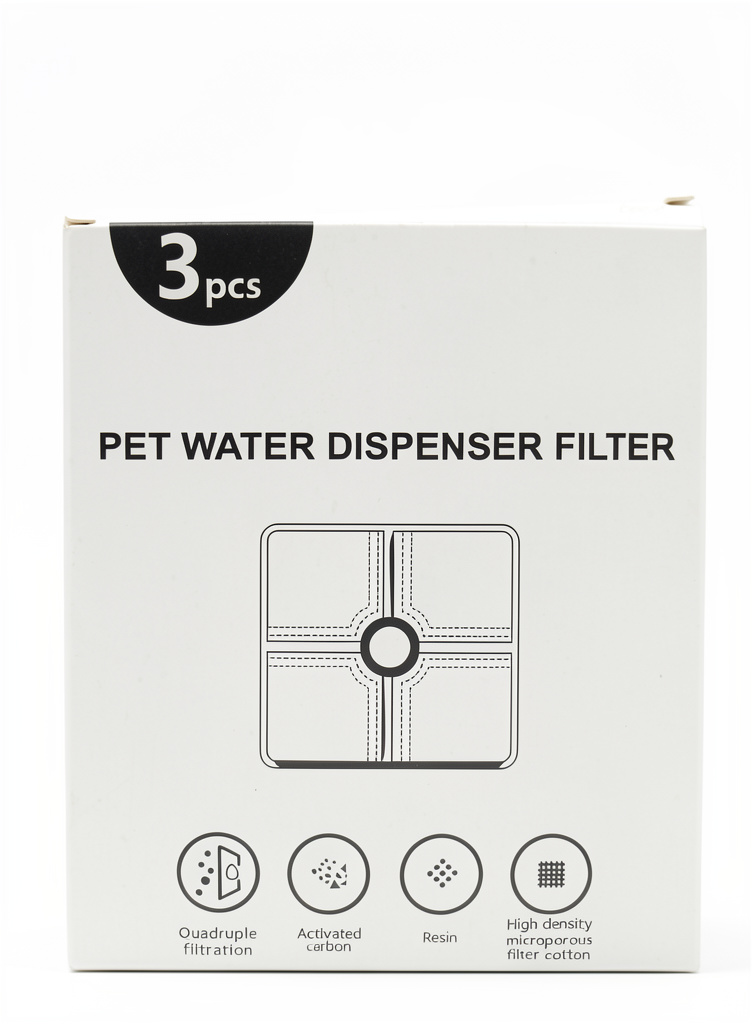 Pet water dispenser filter
