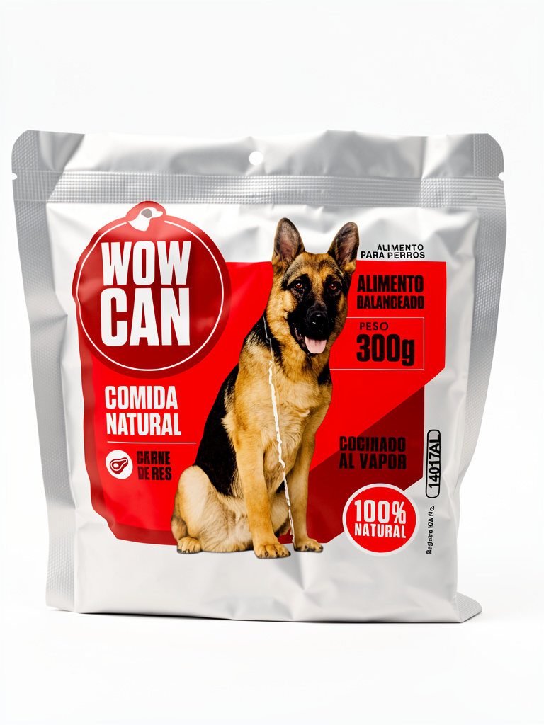 Wow Can carne de res comida natural perros 300g