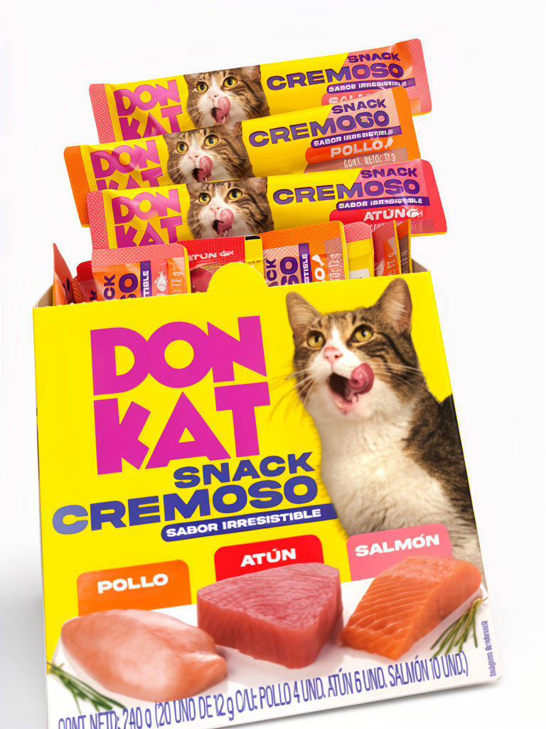 Don Kat Snack Cremoso Salmon, Atun y Pollo