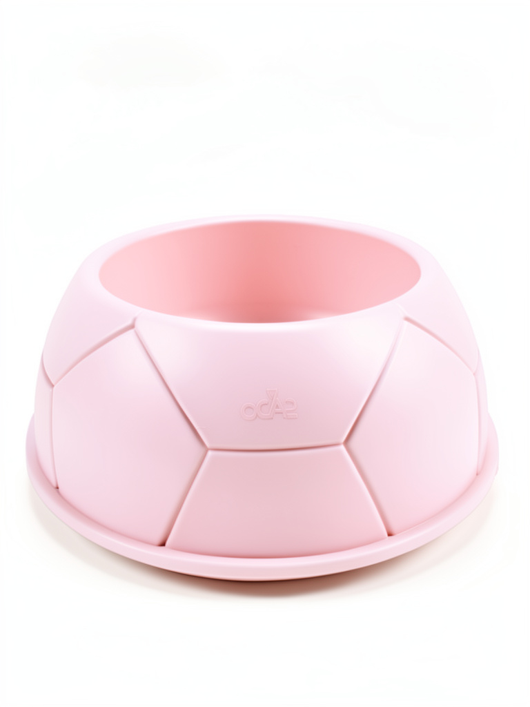 Comedero rosado tipo balón