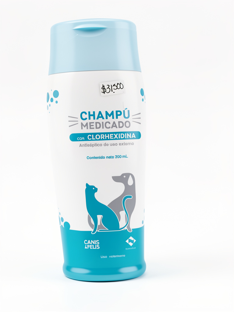 Shampoo medicado con clorhexidina 200mL