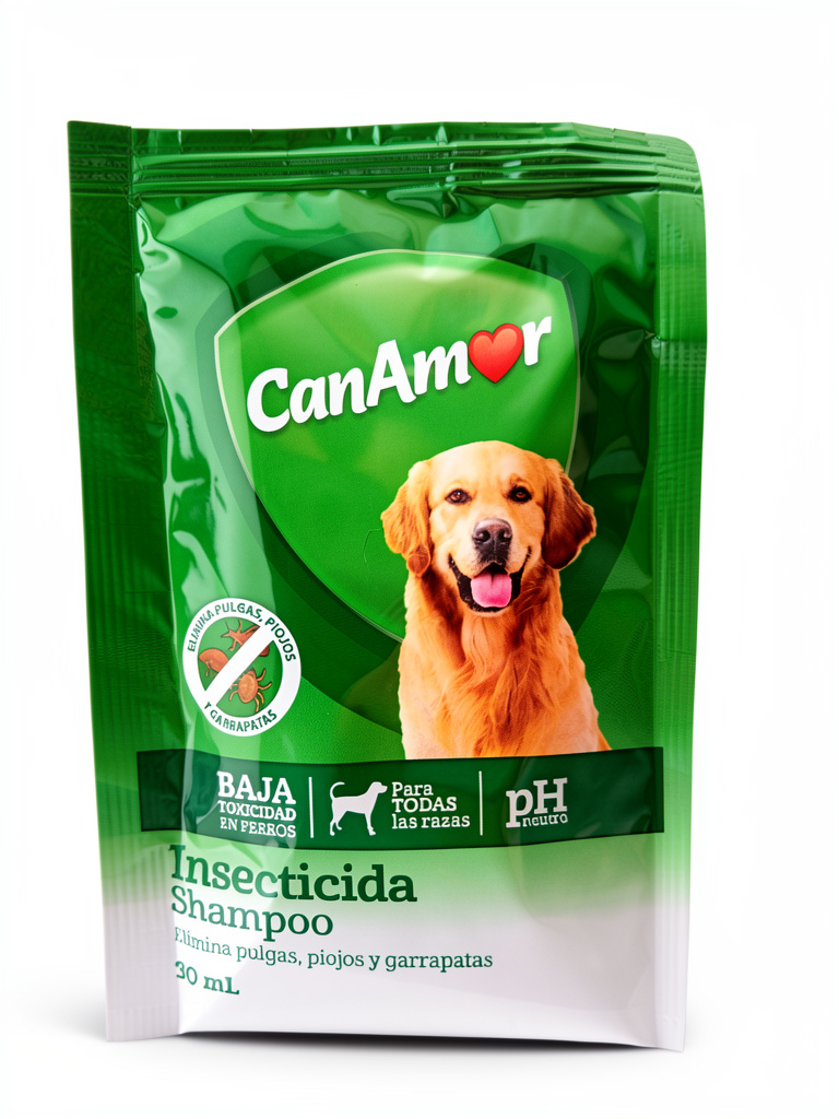 Sobre CanAmor shampoo insecticida