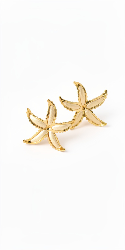 Aros Estrella de Mar Dorada