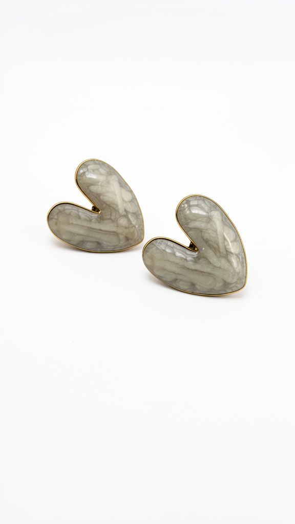 Aros Corazón Ágata