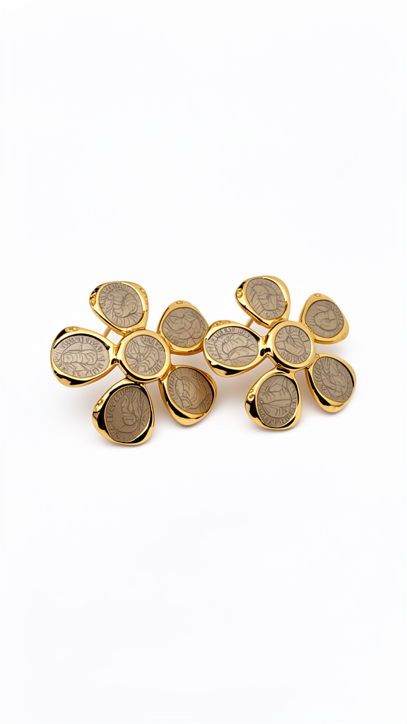 Aros Flor Piedra