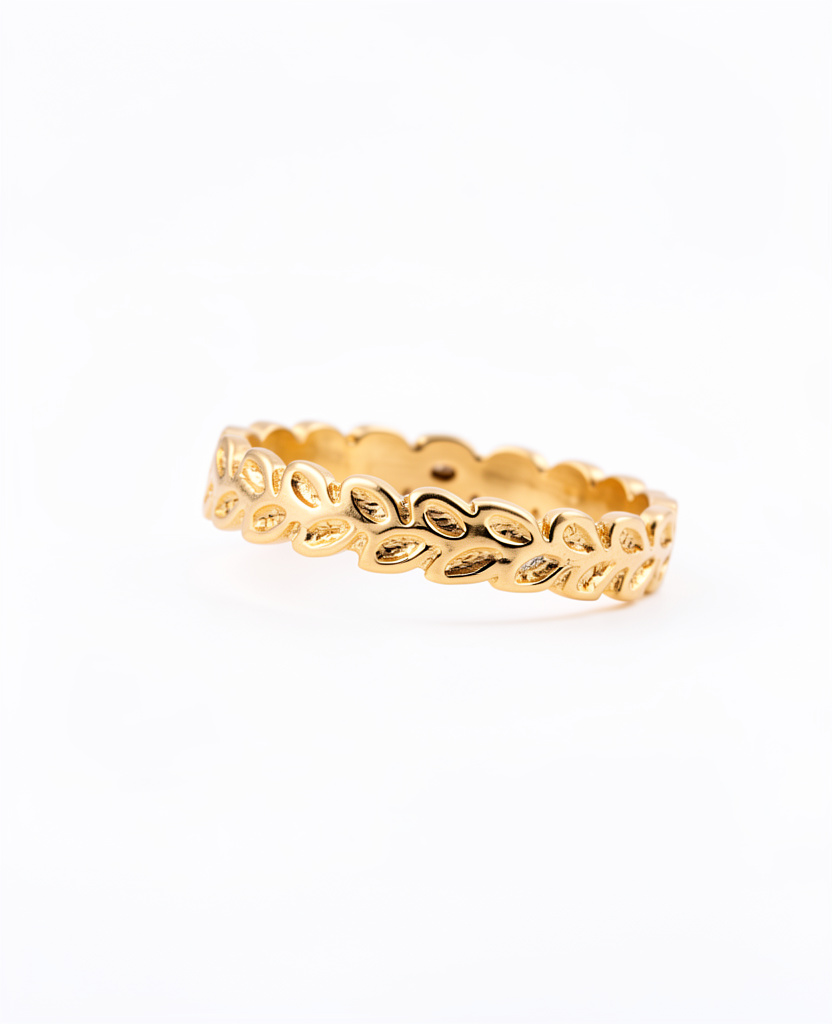 Anillo hojitas
