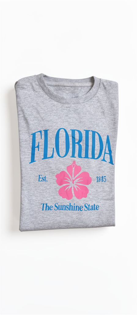 Franela Florida | Gris