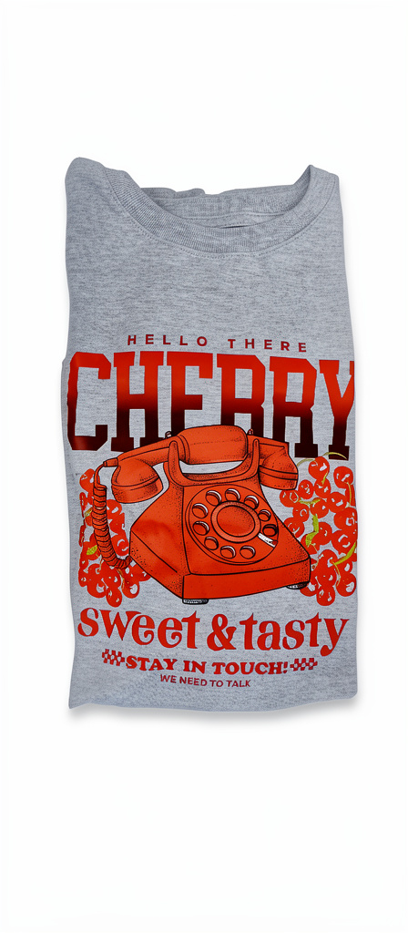 Franela Cherry | Gris