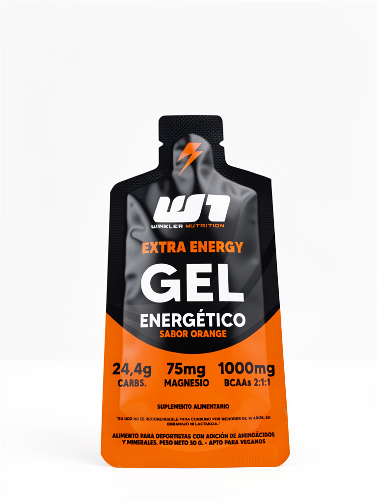 Winkler Nutrition gel orange sin cafeina