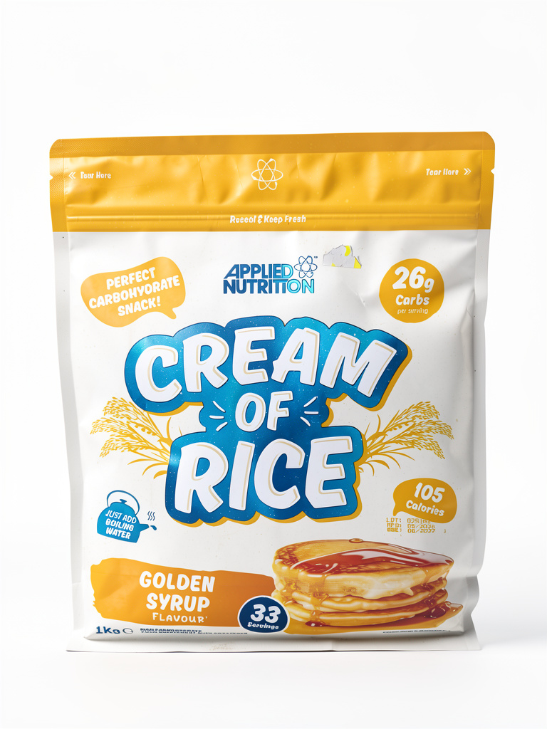 Applied Nutrition Cream of Rice Golden Syrup 1kg