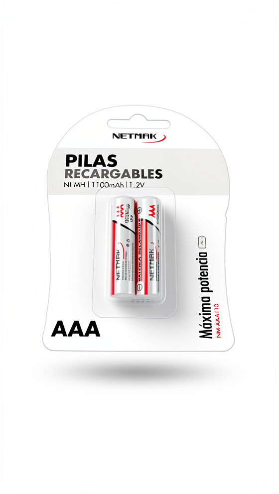 PILAS RECARGABLES NETMAK AAA