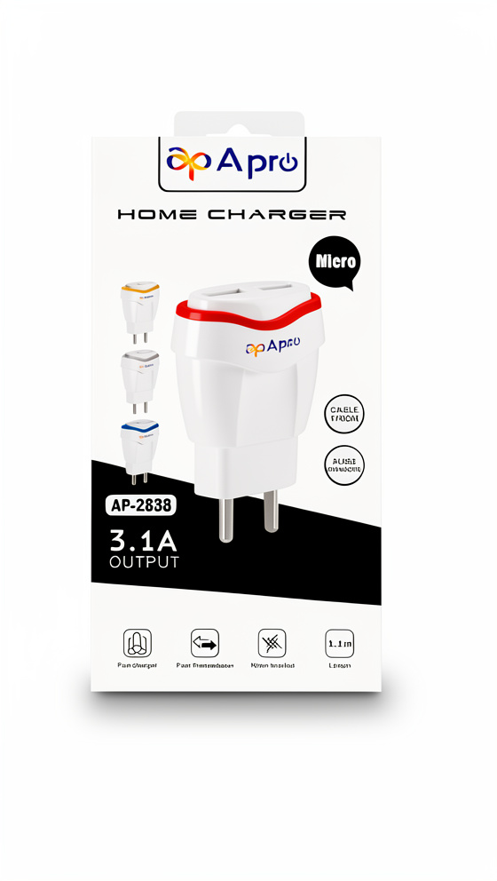 CARGADOR APRO DOBLE PUERTO 3.1A