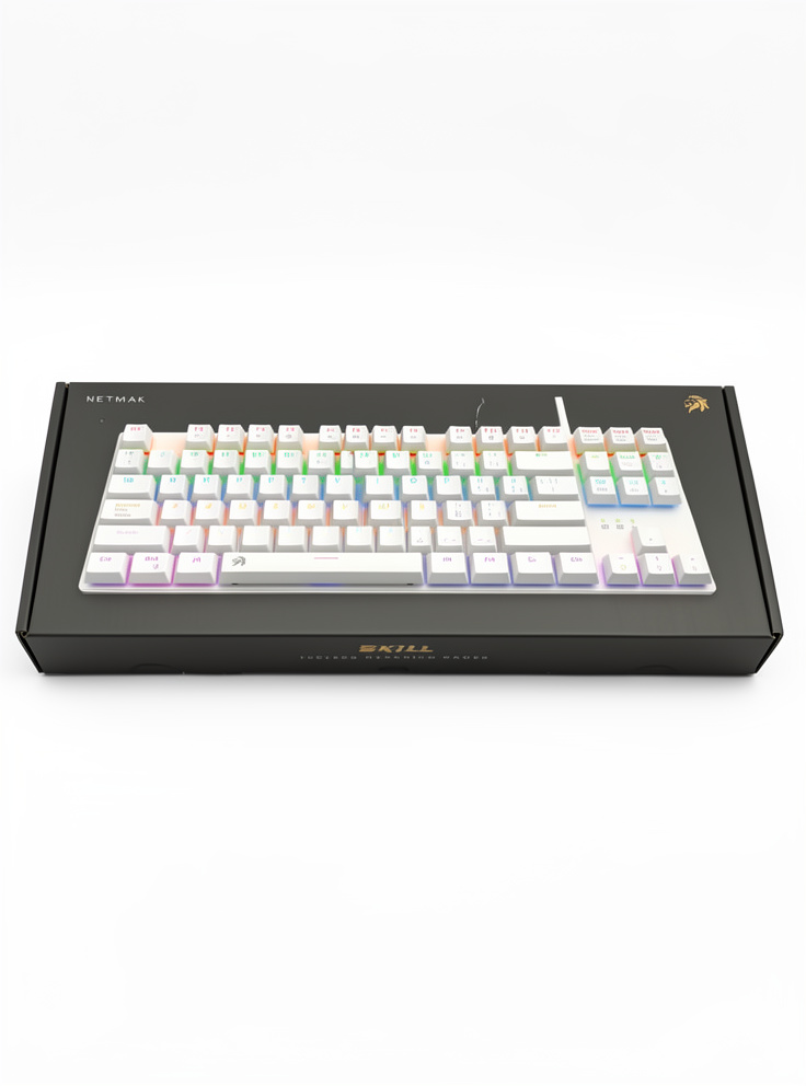 teclado gamer netmak 80% mecanico