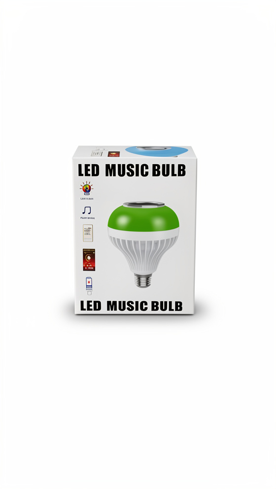 FOCO CON LUCES Y PARLANTE LED MUSIC BULB