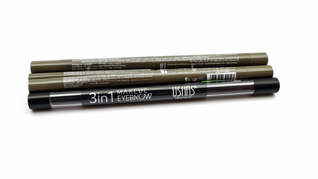 3 en 1 para cejas lapiz, brush y polvo unicos tonos No 1 y 4