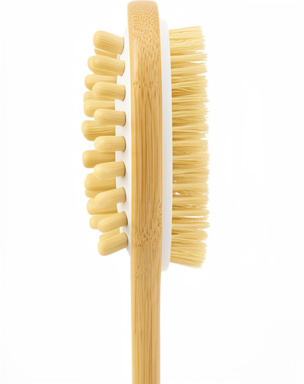 Cepillo corporal de bambú con masaje linfático