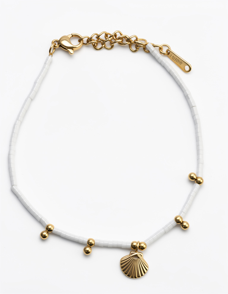 pulsera balnca corta