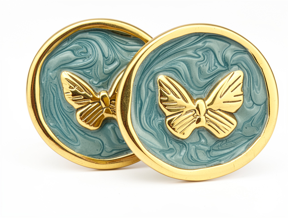 aretes mariposa